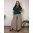 Tunika/blúzka krátky rukáv dámska nadrozmer (2XL/3XL/4XL ONE SIZE) TALIANSKA MÓDA IMD231458/DR smaragdová