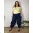 Nohavice dlhé letné dámske nadrozměr INES (42/44/46 ONE SIZE) TALIANSKA MÓDA IMSM260002