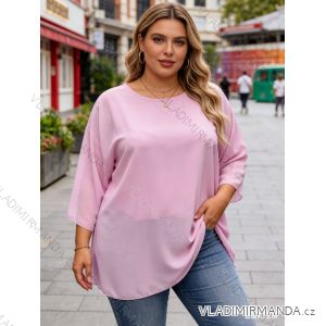 Blúzka 3/4 dlhý rukáv dámska nadrozmer (50/52/54 ONE SIZE) TALIANSKA MÓDA IM426129