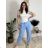 Nohavice elegantné dámske (S/M/L ONE SIZE) TALIANSKA MÓDA IM426030