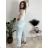 Nohavice elegantné dámske (S/M/L ONE SIZE) TALIANSKA MÓDA IM426030/DUR smaragdová S/M/L