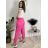 Nohavice elegantné dámske (S/M/L ONE SIZE) TALIANSKA MÓDA IM426030/DUR smaragdová S/M/L