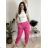Nohavice elegantné dámske (S/M/L ONE SIZE) TALIANSKA MÓDA IM426030/DUR smaragdová S/M/L