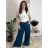 Nohavice elegantné s opaskom dámske BEATA (S/M/L ONE SIZE) TALIANSKA MÓDA IM425718