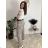 Nohavice elegantné s opaskom dámske BEATA (S/M/L ONE SIZE) TALIANSKA MÓDA IM425718/DUR S/M/L čierna