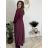 Šaty dlhé voľnočasové teplé dlhý rukáv dámske ALEX (S/M/L ONE SIZE) TALIANSKA MÓDA IM425574