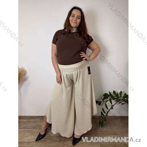Nohavice letné háremky dlhé dámske nadrozměr TAMARA (48/50/52 ONE SIZE) TALIANSKA MÓDA IMC2600012