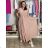 Šaty letné šifónové krátky rukáv dámske AMANDA (S/M/L ONE SIZE) TALIANSKA MóDA IM42600014/DUR S/M/L ružová staroružová