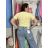 Tričko krátky rukáv dámske NELA (S/M/L ONE SIZE) TALIANSKA MÓDA IMD26037
