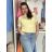 Tričko krátky rukáv dámske NELA (S/M/L ONE SIZE) TALIANSKA MÓDA IMD26037/DUR S/M/L fialová