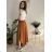 Nohavice letné háremky dlhé dámske (S/M/L ONE SIZE) TALIANSKA MÓDA IMD24199/DUR červená S/M