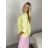 Bunda lehká oversize dlhý rukáv dámska (S/M/L ONE SIZE) TALIANSKA MÓDA IMWBHP260001/DUR S/M/L žlutá
