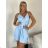 Šaty spoločenské krátké na ramienka dámske (S/M ONE SIZE) TALIANSKA MÓDA IMM26M46120