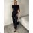 Súprava top bez rukávov a nohavice dlhé dámske (XS/S/M ONE SIZE) IMM26M45682/DU XS/S/M čierna