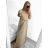 Šaty dlhé elegantné skladané bez rukávov dámske (S/M ONE SIZE) TALIANSKA MÓDA IMPMD243558A/DUR S / M ružová