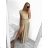 Šaty dlhé elegantné skladané bez rukávov dámske (S/M ONE SIZE) TALIANSKA MÓDA IMPMD243558A/DUR S / M ružová