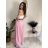 Nohavice elegantní dlhé s opaskom dámske BEATA (S/M/L ONE SIZE) TALIANSKA MÓDA IMWHA261112/DU S/M/L béžová