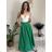 Sukňa dlhá dámska (S/M ONE SIZE) TALIANSKA MÓDA IMD23202/DU -   zelená khaki -   S/M/L