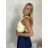Body elegantné bez rukávov dámske JOEI  (XS/S/M ONE SIZE) TALIANSKA MÓDA IMM25M32314/DU XS/S/M biela