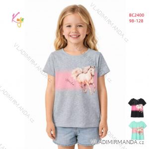 Tričko krátky rukáv detské dievčenské (98-128) KUGO BC2403