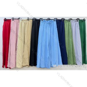 Nohavice dlhé letné dámske nadrozmer (40/42/44 ONE SIZE) TALIANSKA MÓDA IM426154