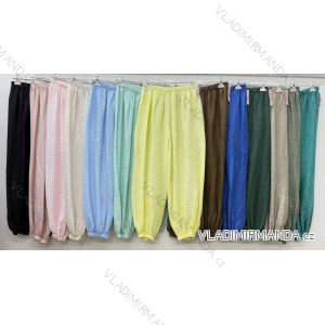 Nohavice elegantné dámske (S/M/L ONE SIZE) TALIANSKA MÓDA IM426157