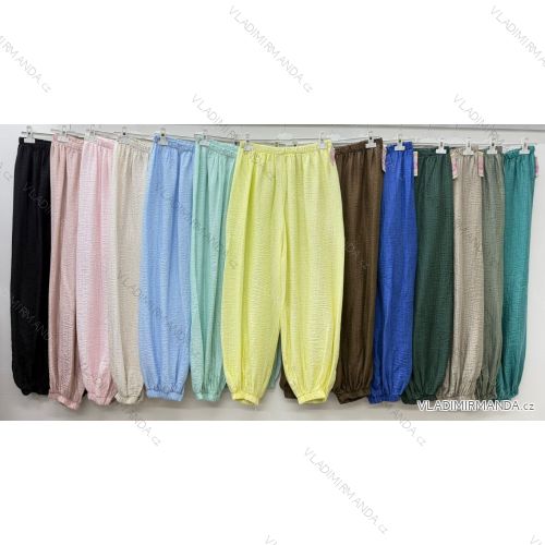 Nohavice elegantné dámske (S/M/L ONE SIZE) TALIANSKA MÓDA IM426157