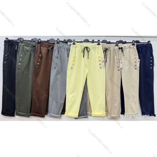 Nohavice elegantné dámske (S/M/L ONE SIZE) TALIANSKA MÓDA IM426158