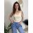 Tielko na ramienka dámske (S/M ONE SIZE) TALIANSKA MÓDA IMD24086 biela S / M