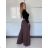 Nohavice elegantní dlhé s páskem dámske SANDRA (S/M/L ONE SIZE) TALIANSKA MÓDA IMPVN262471/DU S/M/L tyrkysová