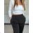 Tričko dlhý rukáv dámske (S/M ONE SIZE) TALIANSKA MÓDA IMPLP2576010058/DU S / M biela