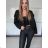 Bunda slabá oversize dlhý rukáv dámska GINA (S/M/L ONE SIZE) TALIANSKA MÓDA IMPLP2510338013/DUR S/M/L čierna