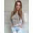 Tričko dlhý rukáv dámske MONA (S/M ONE SIZE) TALIANSKA MÓDA IMPLP2537060055