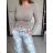 Tričko dlhý rukáv dámske MONA (S/M ONE SIZE) TALIANSKA MÓDA IMPLP2537060055/DU S / M šedá