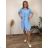 Šaty košeľové bodka 3/4 dlhý rukáv dámske (M/L/XL ONE SIZE) TALIANSKA MÓDA IMC26049