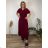 Šaty dlhé elegantný letný krátky rukáv dámske nadrozmer ASTRA (42/44/46 ONE SIZE) TALIANSKA MÓDA IM425422
