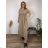 Šaty dlhé elegantný letný krátky rukáv dámske nadrozmer ASTRA (42/44/46 ONE SIZE) TALIANSKA MÓDA IM425422