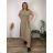 Šaty dlhé elegantný letný krátky rukáv dámske nadrozmer ASTRA (42/44/46 ONE SIZE) TALIANSKA MÓDA IM425422