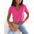 Tričko krátky rukáv dámske (S/M/L ONE SIZE) TALIANSKA MÓDA IMD25057/DU S/M/L biela