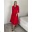 Šaty dlhé košilové 3/4 dlhý rukáv dámske KONSTANCE (S/M/L ONE SIZE) TALIANSKA MÓDA IM5260001