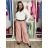 Nohavice elegantní dlhé s opaskom dámske ARIANA (S/M/L ONE SIZE) TALIANSKA MÓDA IMWHN26001