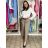 Nohavice elegantní dlhé s opaskom dámske ARIANA (S/M/L ONE SIZE) TALIANSKA MÓDA IMWHN26001