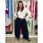 Nohavice elegantní dlhé s opaskom dámske ARIANA (S/M/L ONE SIZE) TALIANSKA MÓDA IMWHN26001
