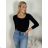 Tričko dlhý rukáv dámske TONYA (S/M ONE SIZE) TALIANSKA MÓDA IMPDY25HH9604/LS16578/DU S / M béžová