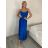 Šaty dlhé letné na ramienka dámske (S/M ONE SIZE) TALIANSKA MÓDA IMD23472