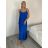 Šaty dlhé letné na ramienka dámske (S/M ONE SIZE) TALIANSKA MÓDA IMD23472