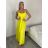 Šaty dlhé letné na ramienka dámske (S/M ONE SIZE) TALIANSKA MÓDA IMD23472