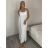 Šaty dlhé letné na ramienka dámske Rebeca (S/M ONE SIZE) TALIANSKA MÓDA IMD23472/DUR žlutá S/M