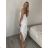 Šaty dlhé letné na ramienka dámske Rebeca (S/M ONE SIZE) TALIANSKA MÓDA IMD23472/DUR žlutá S/M