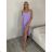 Šaty dlhé letné na ramienka dámske Rebeca (S/M ONE SIZE) TALIANSKA MÓDA IMD23472/DUR žlutá S/M